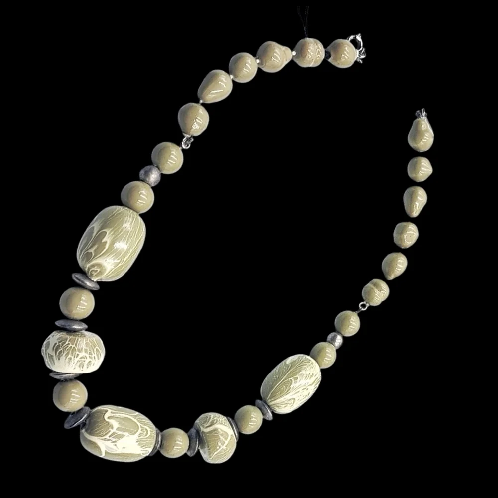 Elegant Green Beaded Necklace